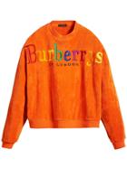 Burberry Archive Logo Towelling Sweatshirt - Yellow