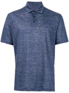 Z Zegna Washed Polo Shirt - Blue