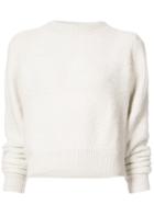 The Elder Statesman All Over Pile Stitch Sweater - White