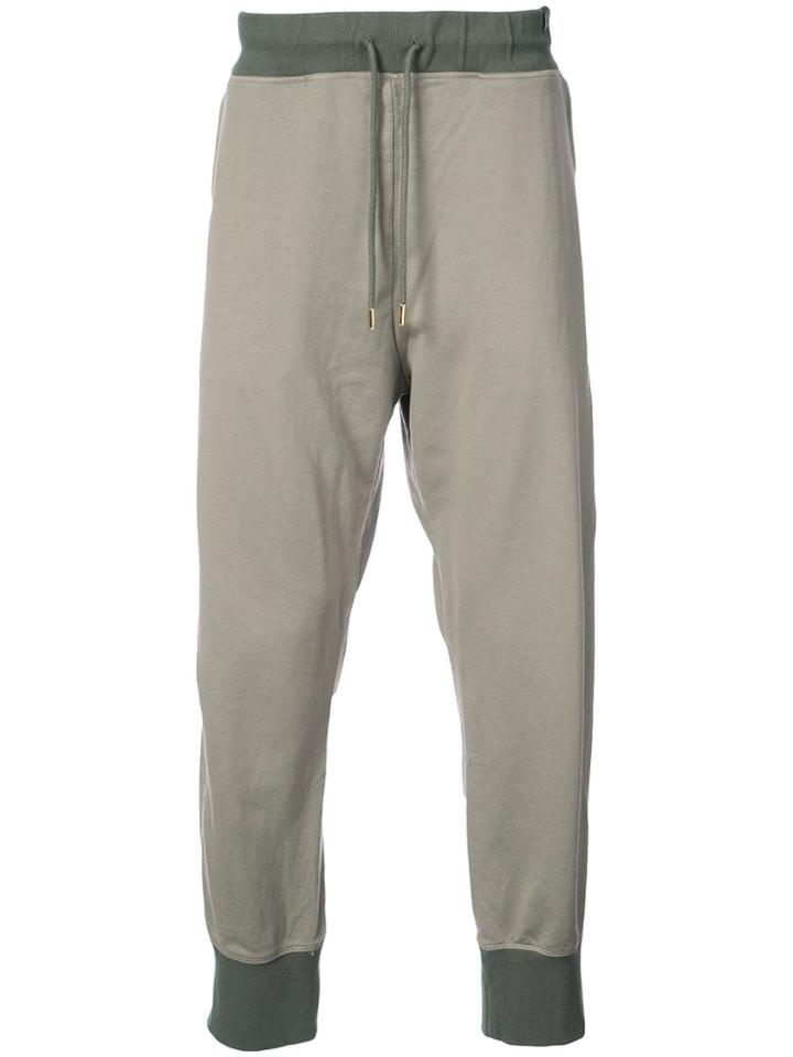 Adidas Dropped Crotch Track Pants - Green