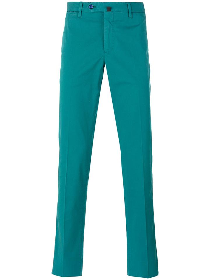 Pt01 Slim Fit Chino Trousers, Men's, Size: 50, Green, Cotton/spandex/elastane