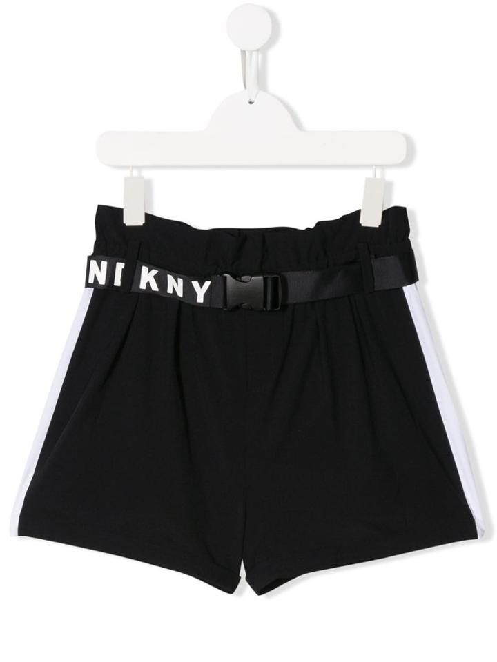 Dkny Kids Teen Belted Shorts - Black