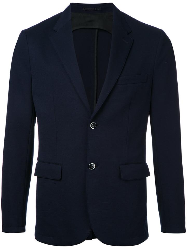 Estnation - Two-button Blazer - Men - Cotton/polyester/cupro - M, Blue, Cotton/polyester/cupro