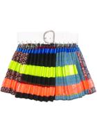 Chopova Lowena Striped Full Mini Skirt - Blue