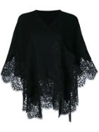 Ermanno Scervino Lace Trim Cardigan - Black