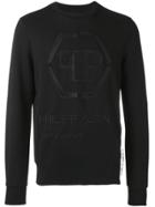 Philipp Plein Statement Embroidered Sweatshirt - Black