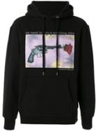 Makavelic Rose Gun Print Hoodie - Black