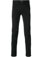 Re-hash Plaid Skinny Jeans - Black