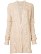Forte Forte Belted Waist Long Cardigan - Nude & Neutrals