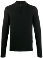 Transit Long Sleeve Polo Shirt - Black