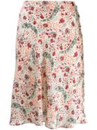 Paco Rabanne Floral Print Skirt - Neutrals