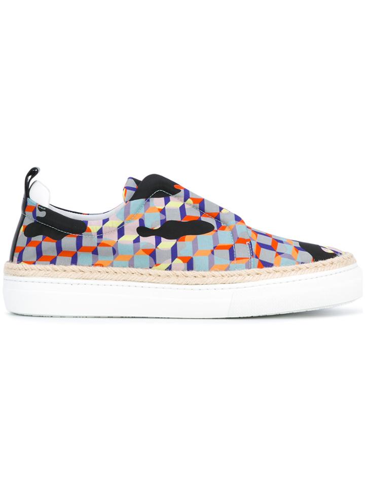Pierre Hardy Cube Print Espadrilles - Multicolour