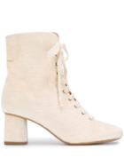 Forte Forte Lace-up Ankle Boots - Neutrals