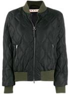 Marni Quilted Bomber Jacket - Black