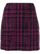 Andamane Tweed Fitted Skirt - Black