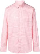 Canali Checked Button Down Shirt - Red