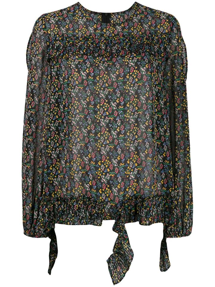 Jovonna Goyetta Floral Print Blouse - Black