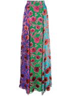 Alice+olivia Aquinnah Panelled Maxi Skirt - Green