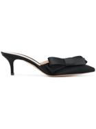 Gianvito Rossi Bow Detail Mules - Black