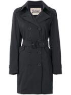 Herno Double Breasted Trench Coat - Blue