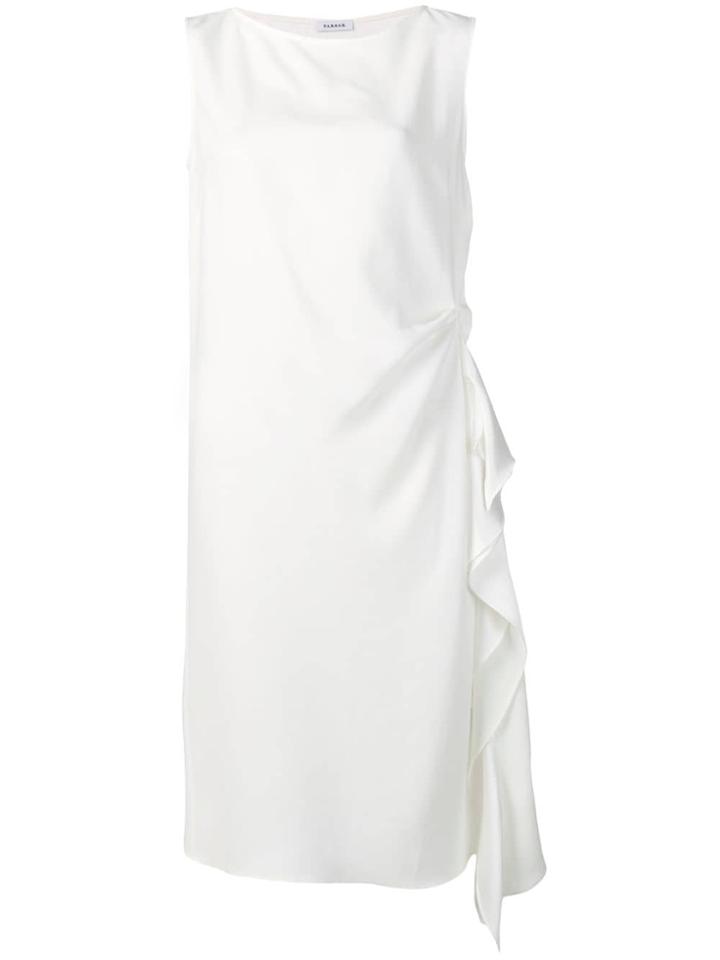 P.a.r.o.s.h. Draped Detail Midi Dress - White