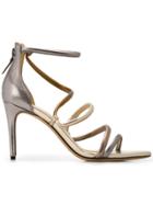 Alexandre Birman Strappy Sandals - C382 Silver