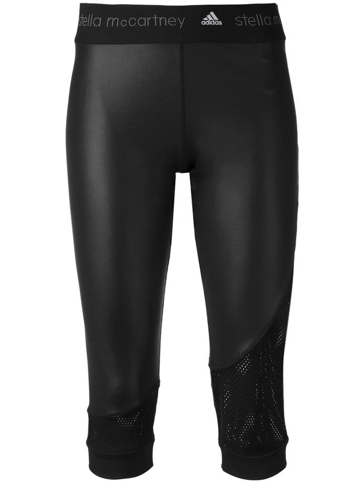 Adidas By Stella Mccartney Training Three-quarter Leggings, Women's, Size: Large, Black, Spandex/elastane/recycled Polyester