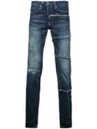 Maison Mihara Yasuhiro Skinny Jeans, Men's, Size: 46, Blue, Cotton/polyurethane