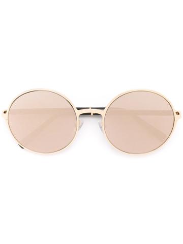 Gold And Wood 'pamela' Sunglasses - Metallic