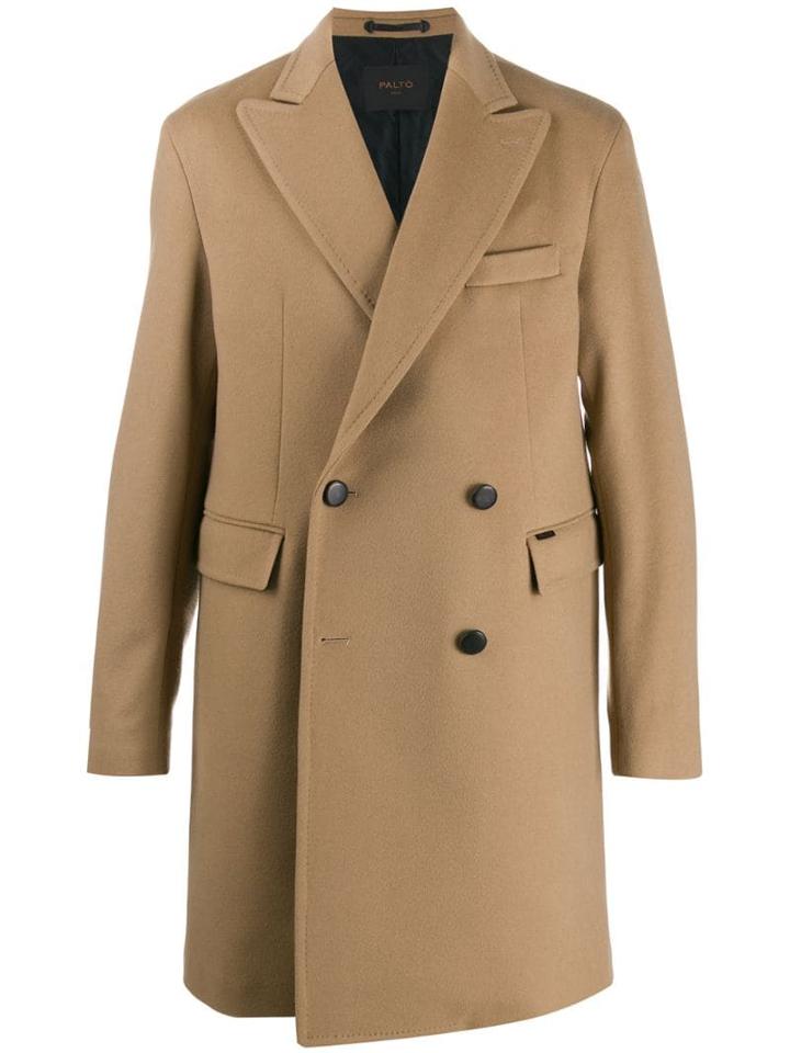 Paltò Double-breasted Coat - Brown