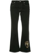 Sonia Rykiel Cropped Cat Jeans - Black