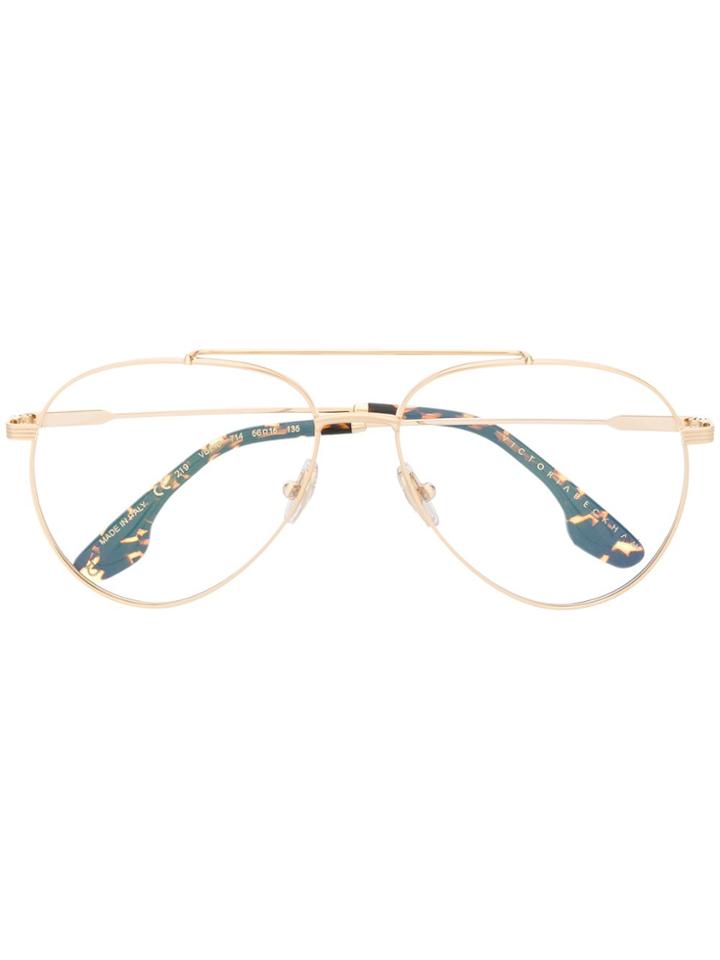 Victoria Beckham Aviator-style Glasses - Gold