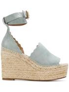 Chloé Lauren Espadrille Sandals - Blue