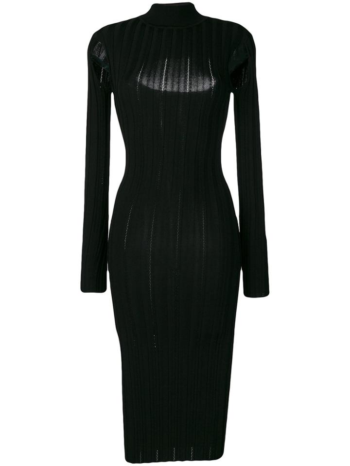 Mcq Alexander Mcqueen Cut Out Detail Dress - Black