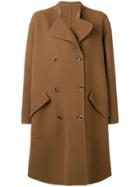 Ports 1961 Classic Coccon Coat - Brown