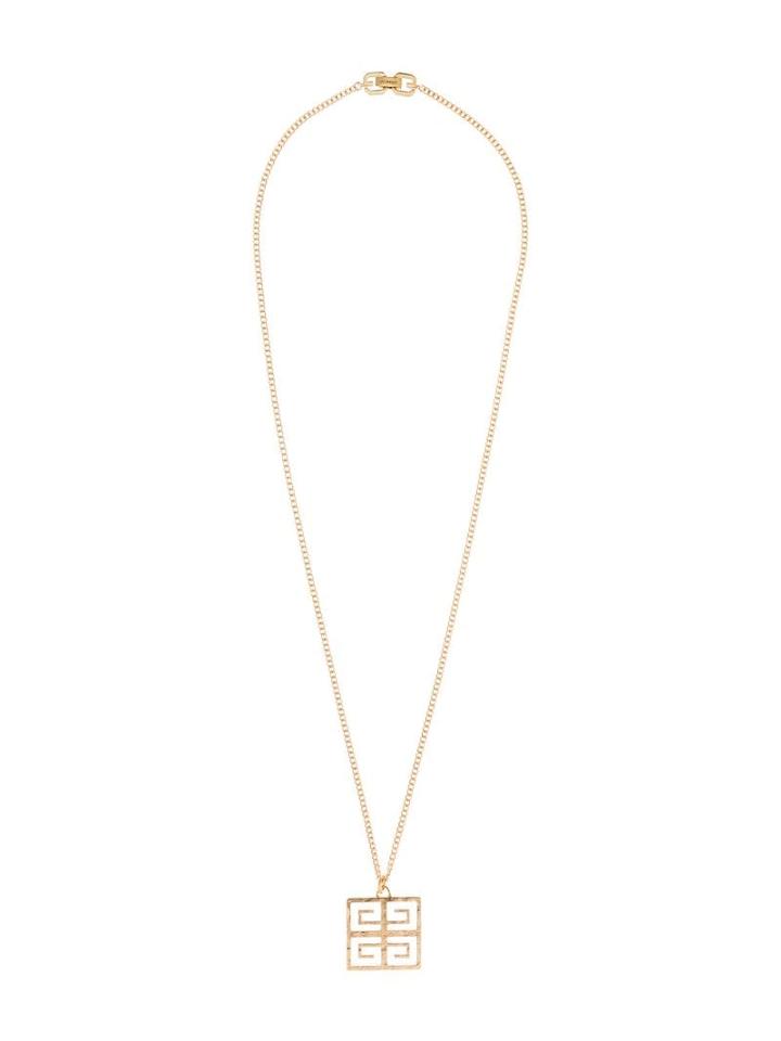 Givenchy 4g Pendant Long Necklace - Gold