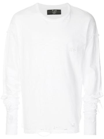 Mjb Distressed Top - White