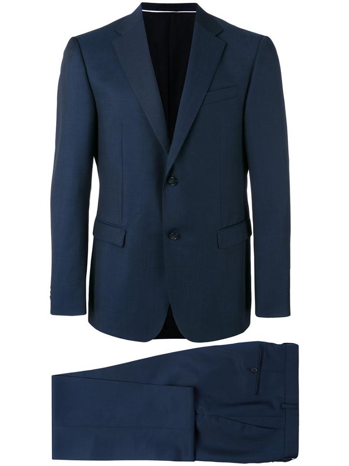 Z Zegna Formal Suit, Men's, Size: 56, Blue, Wool/mohair/cupro
