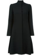 Alexander Mcqueen Funnel Neck Dress, Women's, Size: 48, Black, Acetate/viscose/cupro