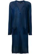 Twin-set Mid-length Sheer Cardigan - Blue