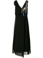 Dorothee Schumacher Embellished V-neck Dress - Black