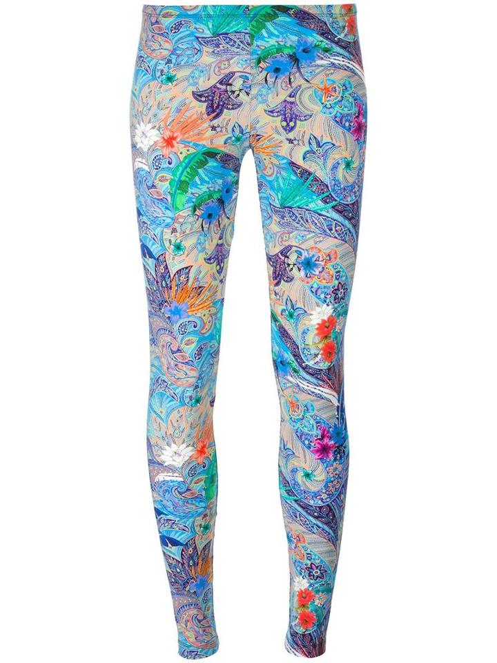 Etro Printed Leggings, Women's, Size: 42, Nylon/spandex/elastane