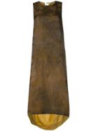 Uma Wang High Low Hem Dress - Brown