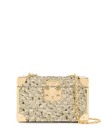Luis Negri Box-style Clutch - Gold