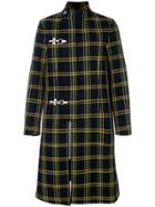 Raf Simons Checked Fuffle Coat - Black