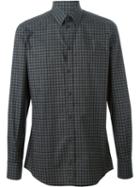 Dolce & Gabbana Printed Shirt, Men's, Size: 41, Grey, Cotton