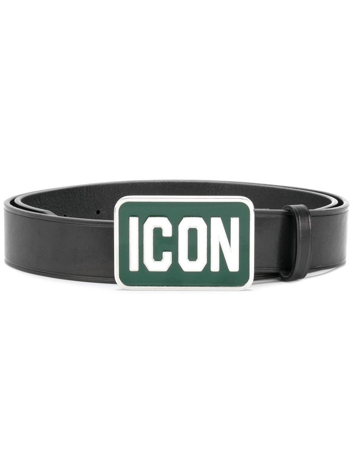 Dsquared2 - Icon Buckle Belt - Men - Leather - 95, Black, Leather