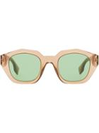 Burberry Geometric Frame Sunglasses - Brown