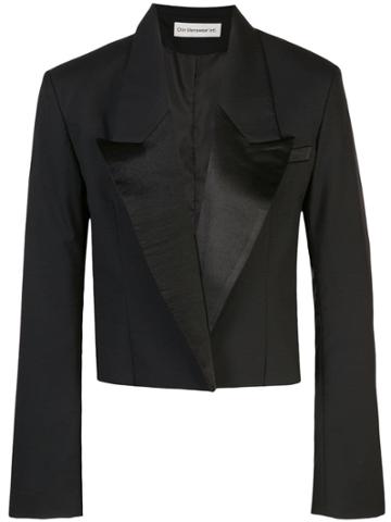 Chin Menswear Intl Cropped Suit Jacket - Black