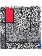 Pierre-louis Mascia Leopard Print Scarf - Black